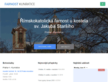 Tablet Screenshot of farnostkunratice.cz